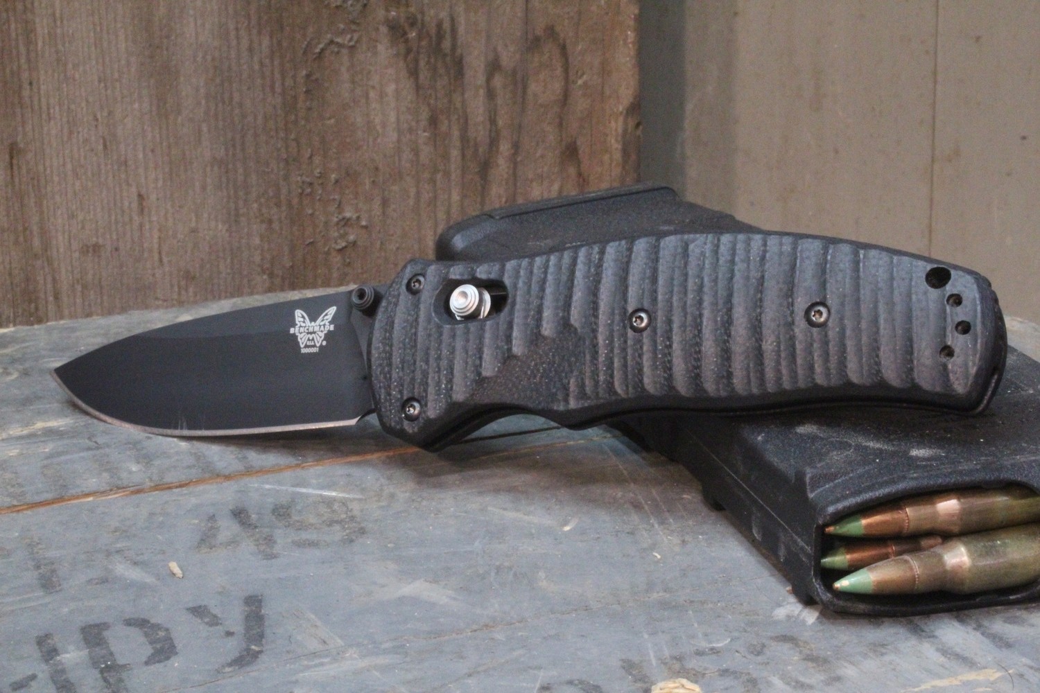 Benchmade Volli 3.26&quot; AXIS Spring Assisted Knife / Black G10 / Black (Pre-Owned)