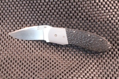 Calvin Robinson T-1 2.75" Folding Knife, Titanium &amp; Black Paper Micarta / D2 Steel - Flat Grind ( Pre Owned )