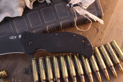 Zero Tolerance 0350 Ken Onion 3.25" Assisted Linerlock Flipper / Black G-10 / Black S30V ( Pre Owned )