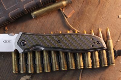 Zero Tolerance 0640 Emerson 3.75"  Linerlock Folder / Titanium &amp; Carbon Fiber / Satin CPM-20CV ( Pre Owned )