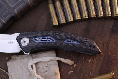 Zero Tolerance 0762 3.4" Folding Knife / Carbon Fiber &amp; Titanium Sub Frame / Satin 20CV ( Pre Owned )