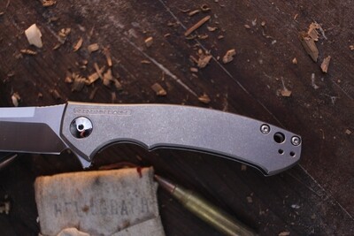 Zero Tolerance 0450 Sinkevich 3.25" Framelock Flipper / Titanium / Satin S35VN ( Pre Owned )