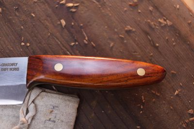 Dragonfly Knife Works Light Skinner 4" Fixed Blade / Rosewood / Satin S90V