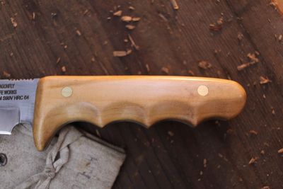 Dragonfly Knife Works Hunter 3.75" Fixed Blade /  Maple / Satin S90V