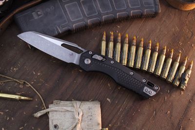 Microtech MSI 3.88" RAM-LOK Folder / Black Polymer / Apocalyptic M390MK