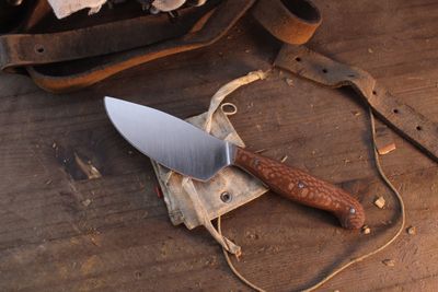 Mark Couch Skinner 4" Fixed Blade / Lacewood / Satin 52100