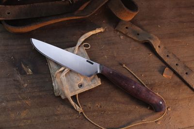 Mark Couch Slim Utility 4.5" Fixed Blade / Dyed Maple / Satin 52100