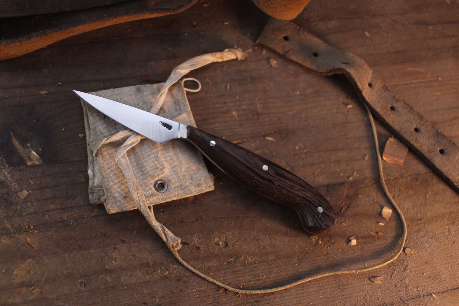 Mark Couch Detail Knife 3" Fixed Blade / Wenge / Satin 52100