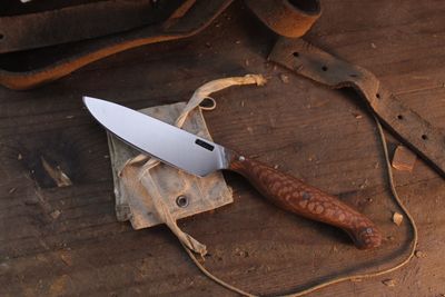 Mark Couch Small Camp 3.75" Fixed Blade / Walnut / Satin 52100