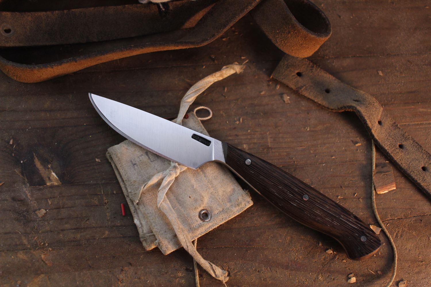 Mark Couch Small Skinner 3.5" Fixed Blade / Wenge / Satin 52100