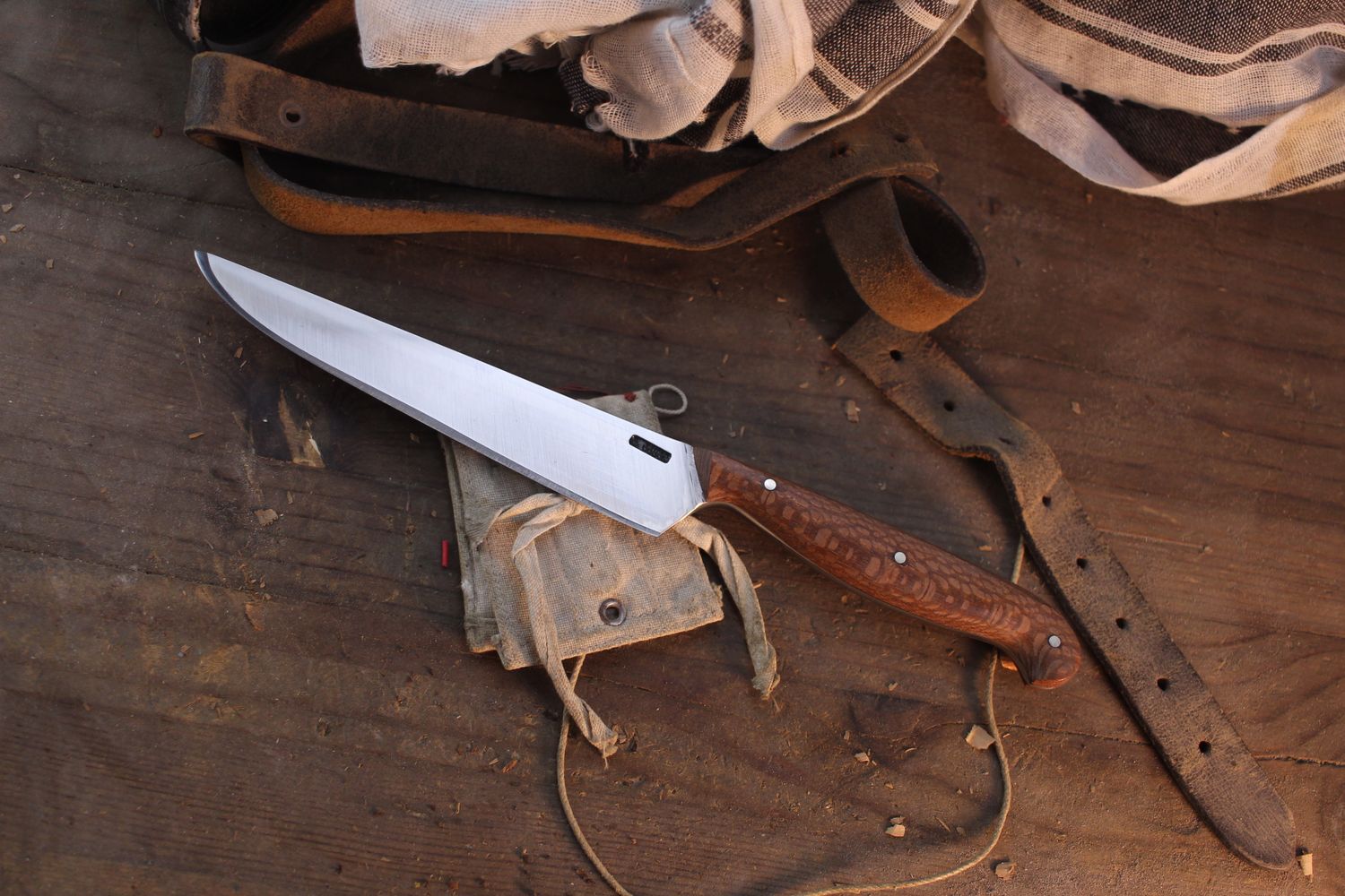 Mark Camp Processor 6" Fixed Blade / Lacewood / Satin 52100