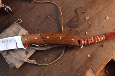 CRKT Kilbuck Kommer Signature 3.25" Fixed Blade / Hardwood / Satin 1.4116 Stainless ( Pre Owned )