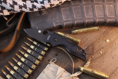 Spyderco Lil' Native Lightweight 2.47" Lockback Folder / Black FRN / Black CTS-BD1N