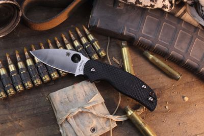 Spyderco Sage 5 Leightweight 3" Compression Lock Folder / Black FRN / Satin CPM-S30V