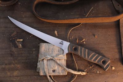 Alaska Blade Works Kenai 6” Filet / OD Green Canvas Micarta / Stonewashed S45VN