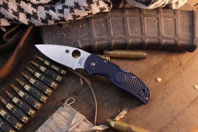 Spyderco Native 5 3" Lockback Folder / Blue FRN / Satin SPY27 ( Pre Owned )