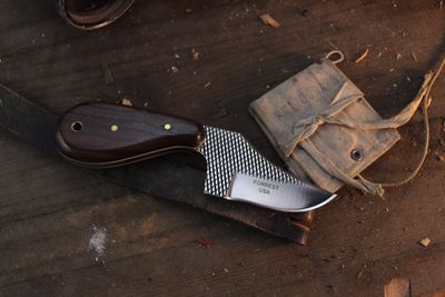 Forrest Forge USA 2.5" Fixed Blade Skinner / Cocobolo / Polished High Carbon File ( Pre Owned )