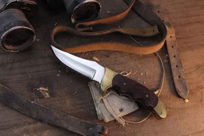 Rigid Knives R-13 Cochise 5.5" Fixed Blade / Rosewood &amp; Brass / Polished 440C ( Pre Owned )