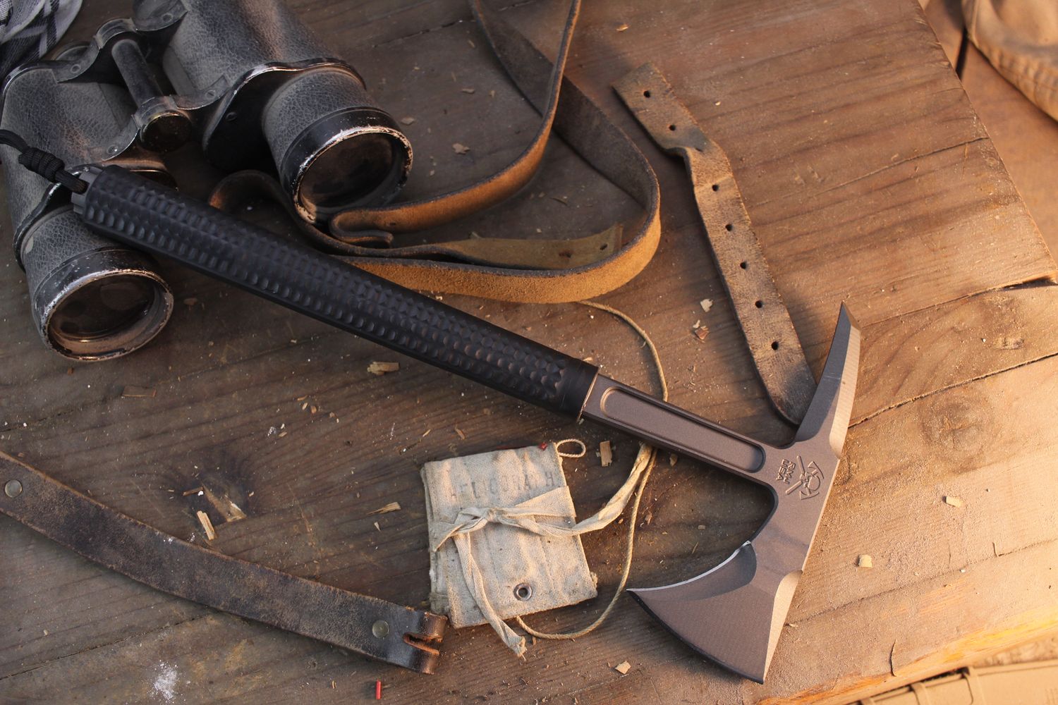 RMJ Tactical Limited Edition Shrike S13 S7 14.2" Tomahawk / Black Rubber / Tungsten Cerakote S7 ( Pre Owned )