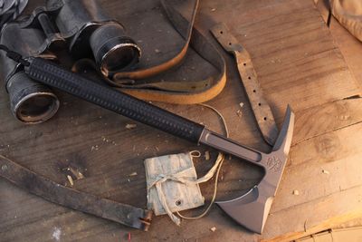 RMJ Tactical Limited Edition Shrike S13 S7 14.2" Tomahawk / Black Rubber / Tungsten Cerakote S7 ( Pre Owned )