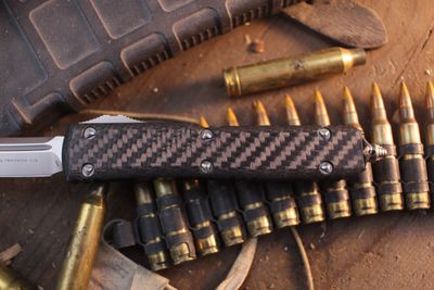 Microtech Ultratech T/E 3.4" OTF AUTO / Carbon Fiber / Satin ( Pre Owned )