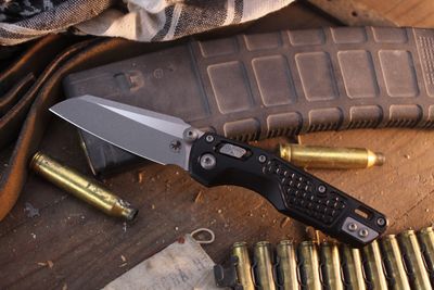 Microtech MSI Mini 3.19" RAM-LOK Folder / Black Frag Aluminum / Apocalyptic M390MK