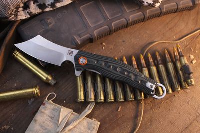 Artisan Cutlery Corsair 2.95" Linerlock Flipper / Green &amp; Black G-10 / Stonewashed D2