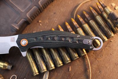 Artisan Cutlery Corsair 2.95" Linerlock Flipper / Green & Black G-10 / Stonewashed D2