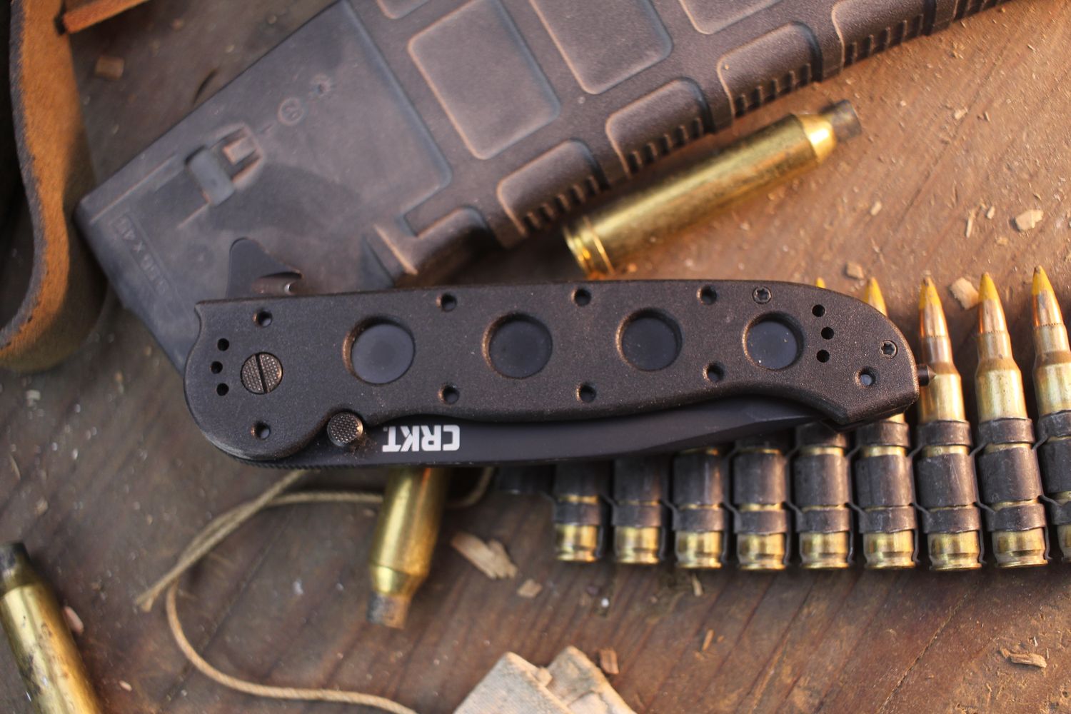 CRKT Carson M16-14ZSF 3.875" Flipper Knife, Desert Tan / Bead Blast Serrated Tanto ( Pre Owned )