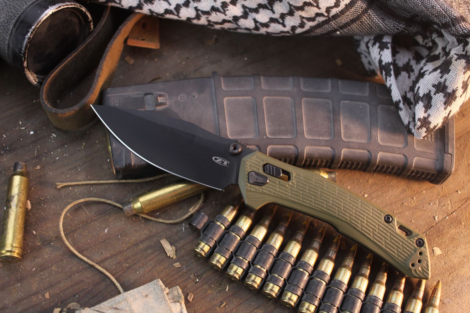 Zero Tolerance 0203 4" Duralock Folder / OD Green G-10 / Black M4 ( Pre Owned )