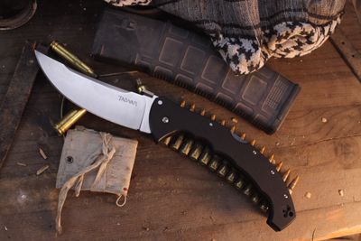 Cold Steel Talwar 5.5" Tri-Ad Lock Folder / Black G-10 / Stonewashed S35VN ( Pre Owned )