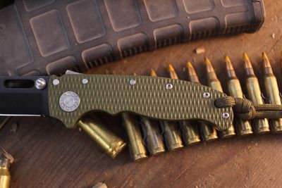 Demko AD20.5 3.17" T/E Shark Lock Folder / OD Green G-10 / Black 3V ( Pre Owned )