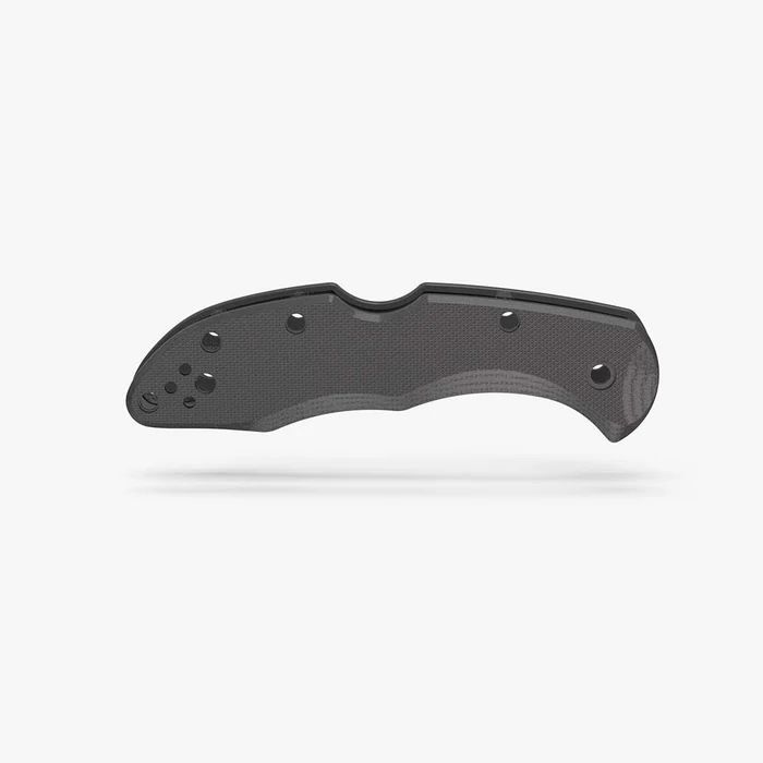 Flytanium Spyderco Delica Pitch Black G-10 Scales