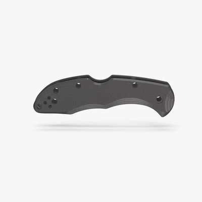 Flytanium Spyderco Delica Pitch Black G-10 Scales