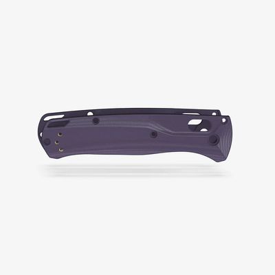 Flytanium Benchmade Bugout Crossfade Deep Purple Canvas Micarta Scales