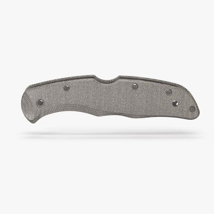 Flytanium Spyderco Endura Black Canvas Micarta Scales