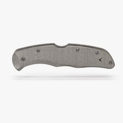 Flytanium Spyderco Endura Black Canvas Micarta Scales