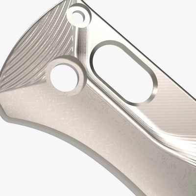 Flytanium Benchmade Mini Bugout Crossfade Stonewashed Titanium Scales