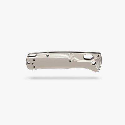 Flytanium Benchmade Mini Bugout Crossfade Stonewashed Titanium Scales