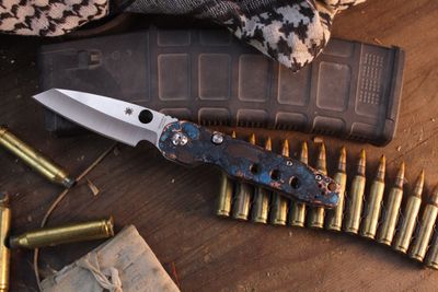 Spyderco Smock 3.4" Compression Lock Folder / Shipwrecked Copper / Satin S30V ( Pre Owned )