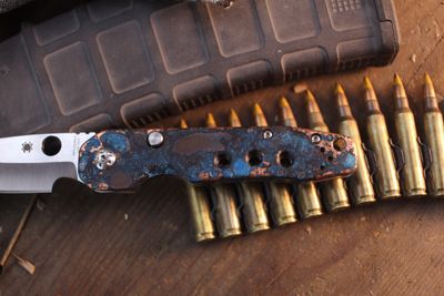 Spyderco Smock 3.4" Compression Lock Folder / Shipwrecked Copper / Satin S30V ( Pre Owned )