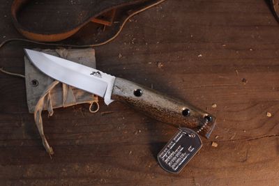 3DK MAK 4" Fixed Drop Point, Wiped M390 Blade / Oosik Handle