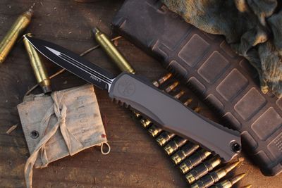 Micortech Hera II D/E 4" OTF Auto / Natural Clear Aluminum / Black M390MK ( Pre Owned )