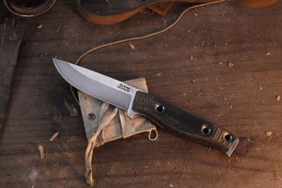 3DK MAK 4" Fixed Drop Point, M390 Blade / V1 Black Micarta Handle ( Pre Owned 0