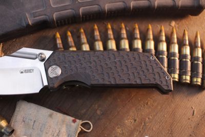 Kubey Hamster 3.46" Framelock Folder / Milled Flamed Titanium / Satin 14C28N ( Pre Owned )