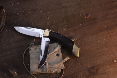 Browning Vintage Barlow 4" Closed Lockback Folder / Rosewood &amp; Brass / Polished 440 ( Pre Owned )