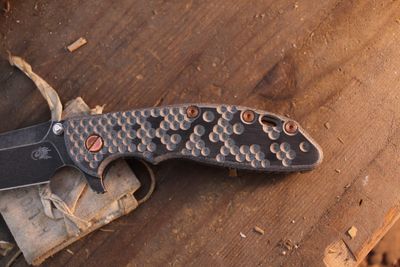 3DK Hinderer XM-24 Black Micarta Show Scale
