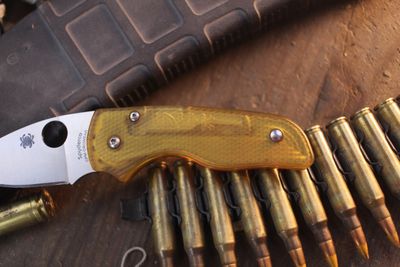Spyderco Lil' Native 2.5" Compression Lock Folder / RGT Ultem / Satin CruWear ( Pre Owned )