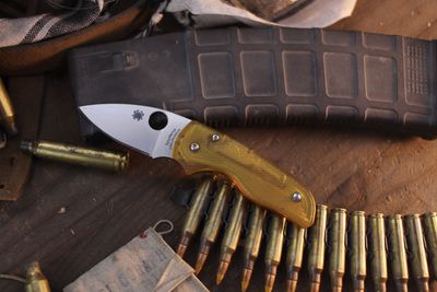 Spyderco Lil' Native 2.5" Compression Lock Folder / RGT Ultem / Satin CruWear ( Pre Owned )