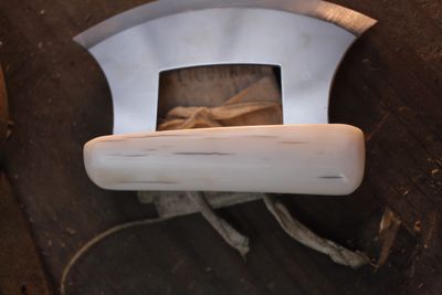 R.M. Apaugaloolc 5.25" Ulu / Walrus Ivory / Satin 440